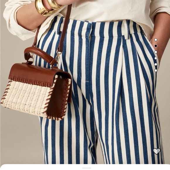 J.Crew Wide-leg essential pant in sailor stripe - Picture 2 of 7